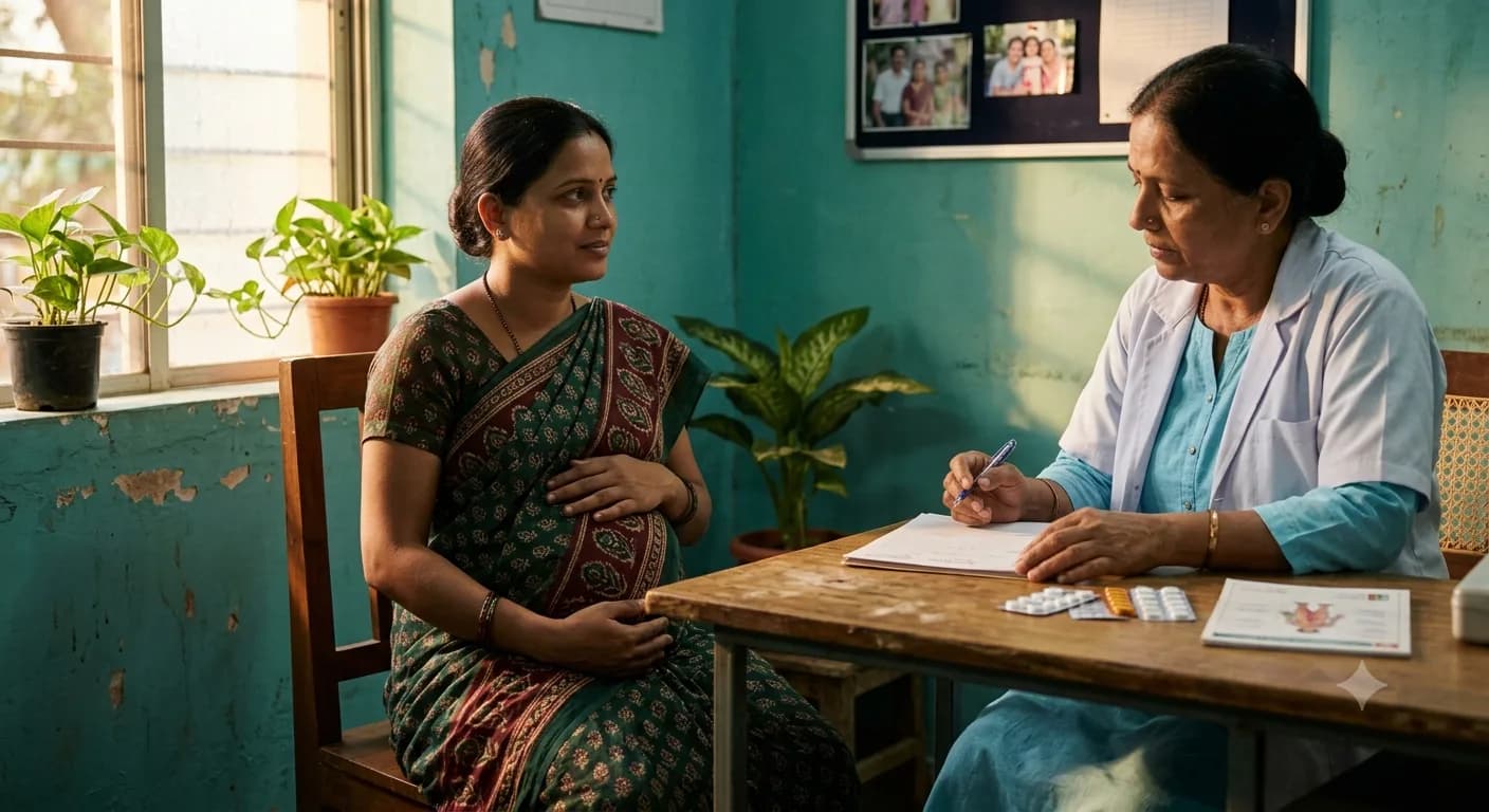 वयानुसार गर्भधारणेतील गुंतागुंतीच्या शक्यतेत होणारा बदल दर्शवणारा आलेख