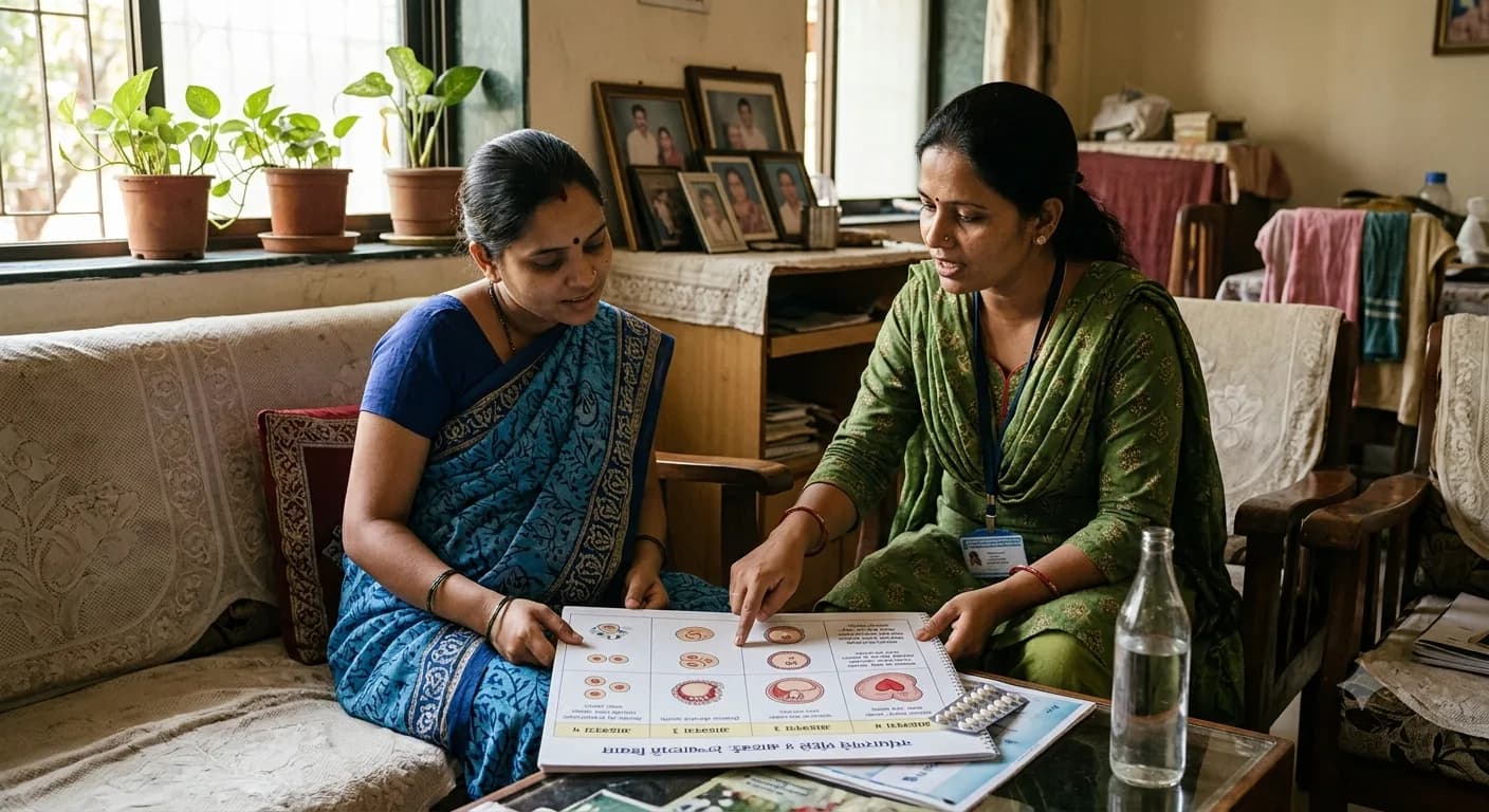 गर्भधारणेच्या पहिल्या ४ आठवड्यांतील टप्प्याटप्प्याने होणारा विकास दर्शवणारी आकृती